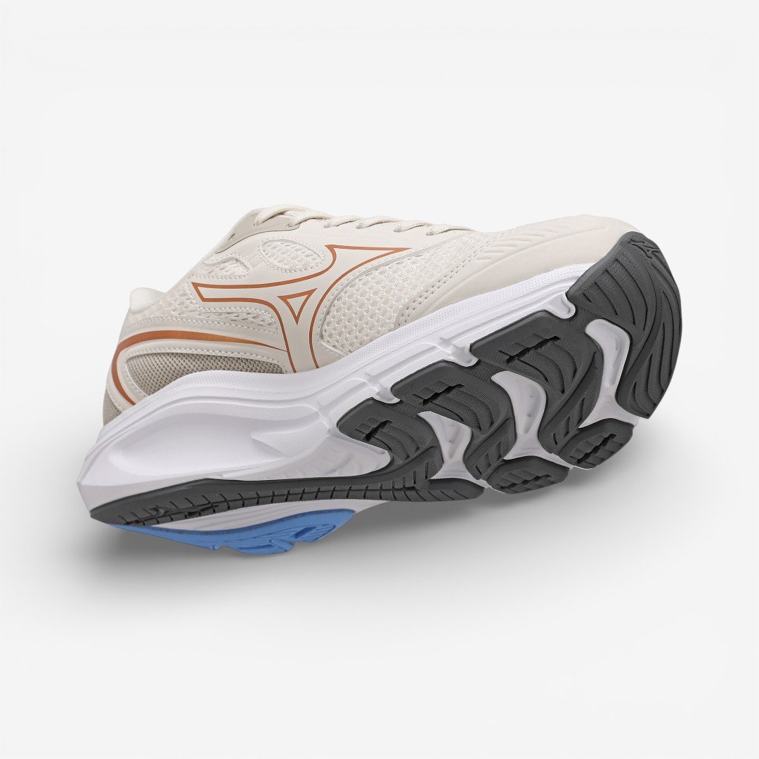 Tênis de Corrida Feminino Mizuno Hawk 6 Bege Bege 7