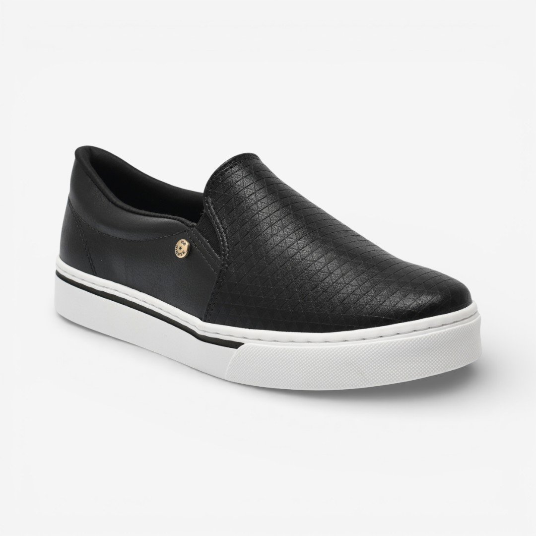 Tênis Via Marte Slip On Casual Preto Preto 4