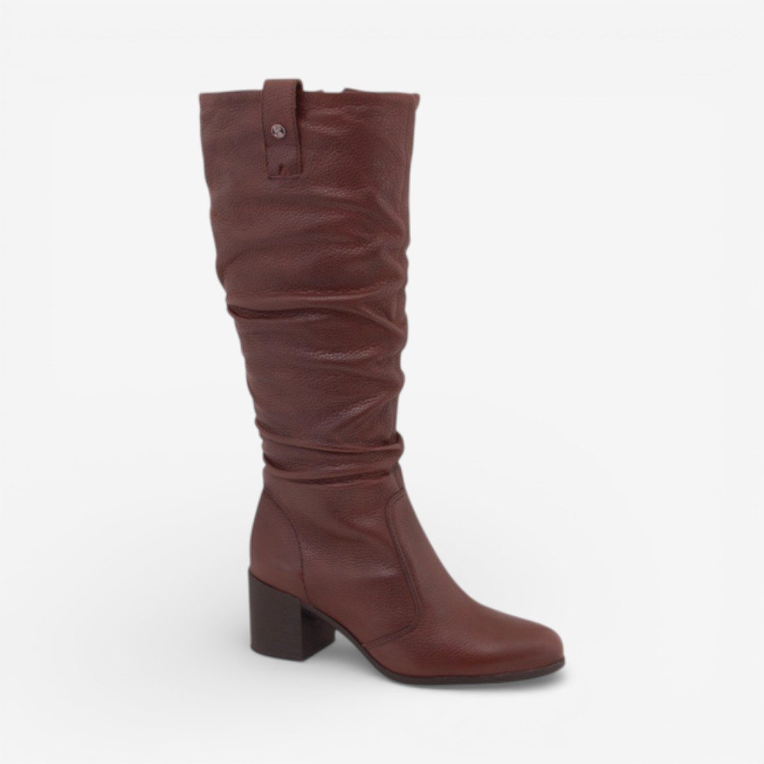 Bota Bottero Montaria Slouchy Cano Longo Conhaque