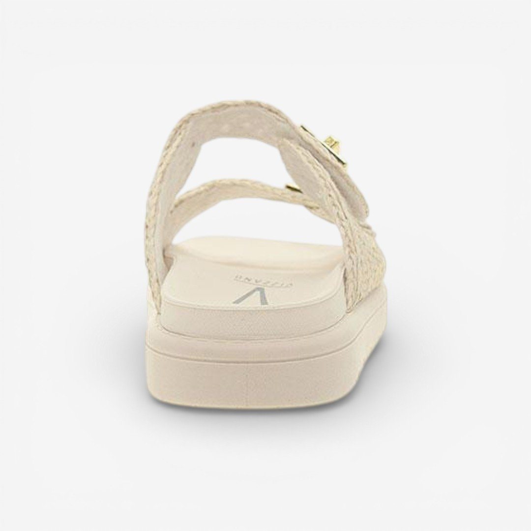 Chinelo Papete Vizzano Feminino Tressê Off White Branco 6