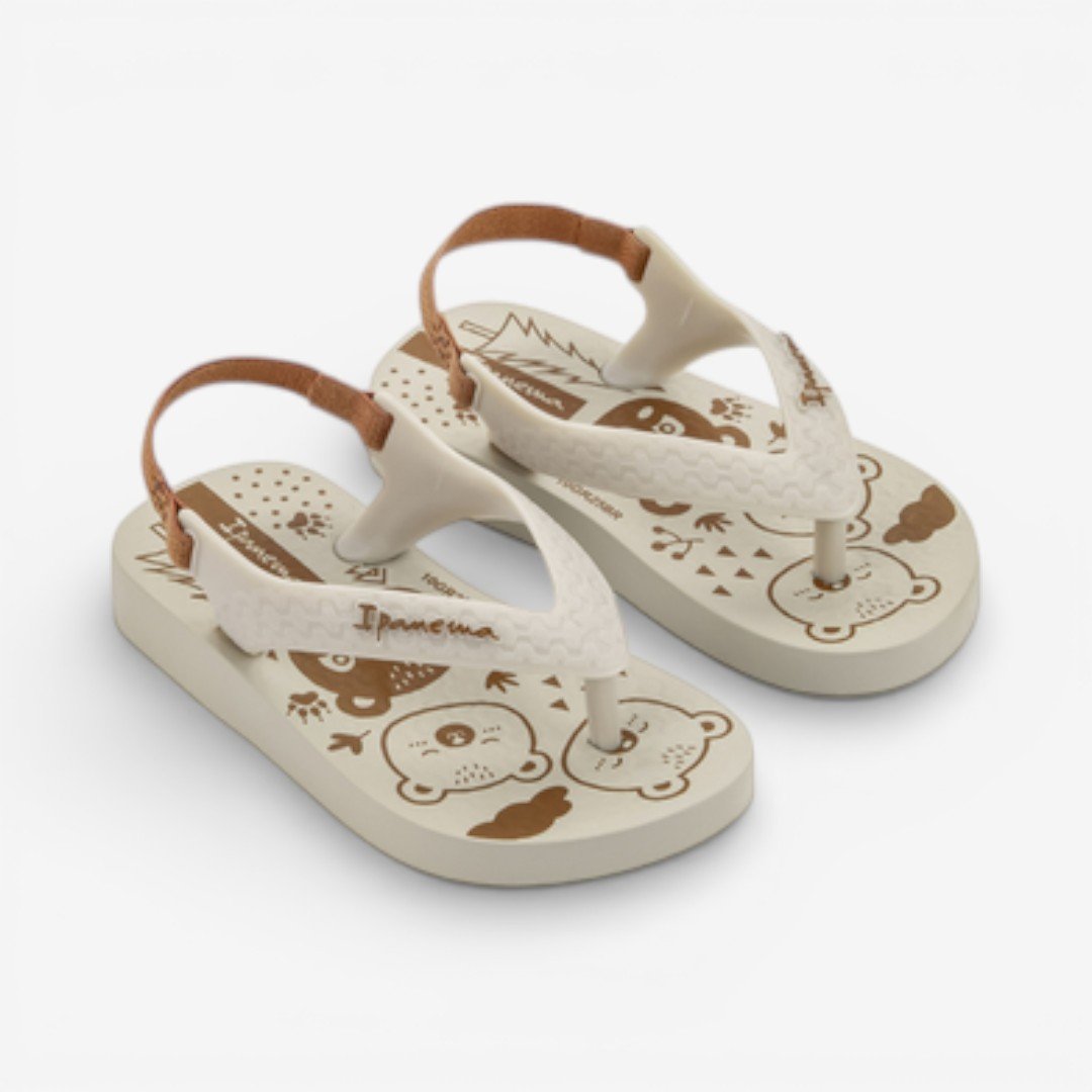 Chinelo De Dedo De Bebê Classic Ipanema Bege Bege 2