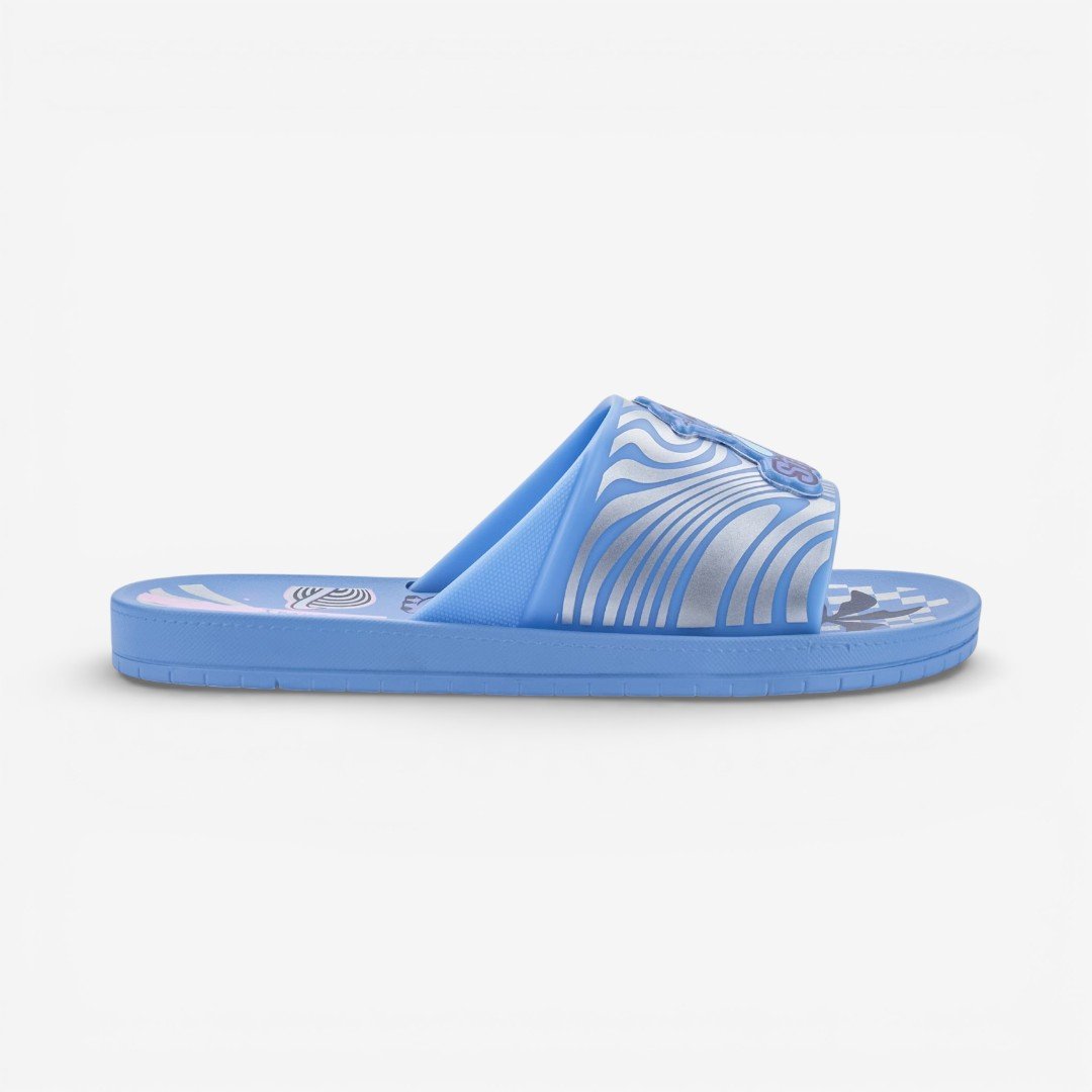 Chinelo Slide Infantil Disney Stitch Fun Ipanema Azul Azul 3