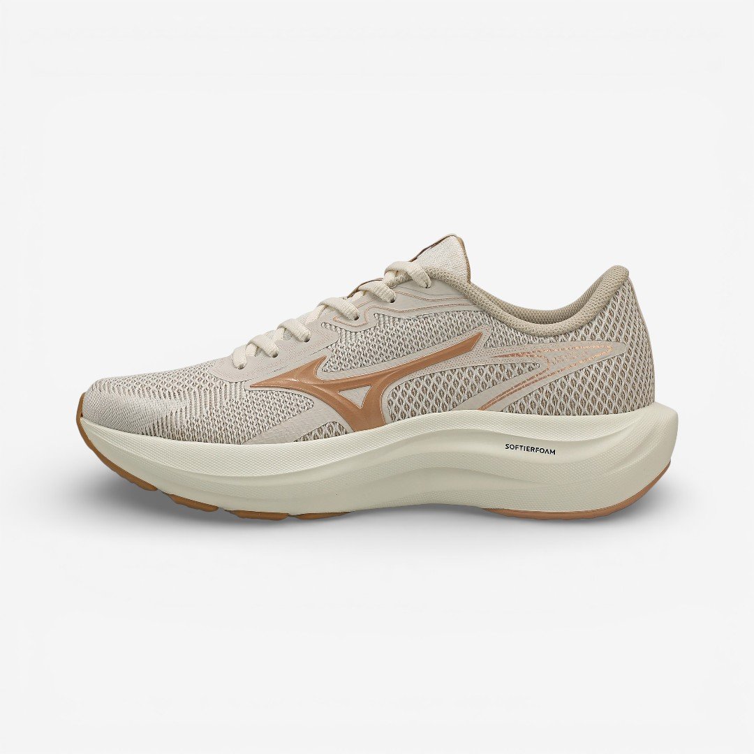 Tênis De Corrida Mizuno Virtue 2 Feminino Bege