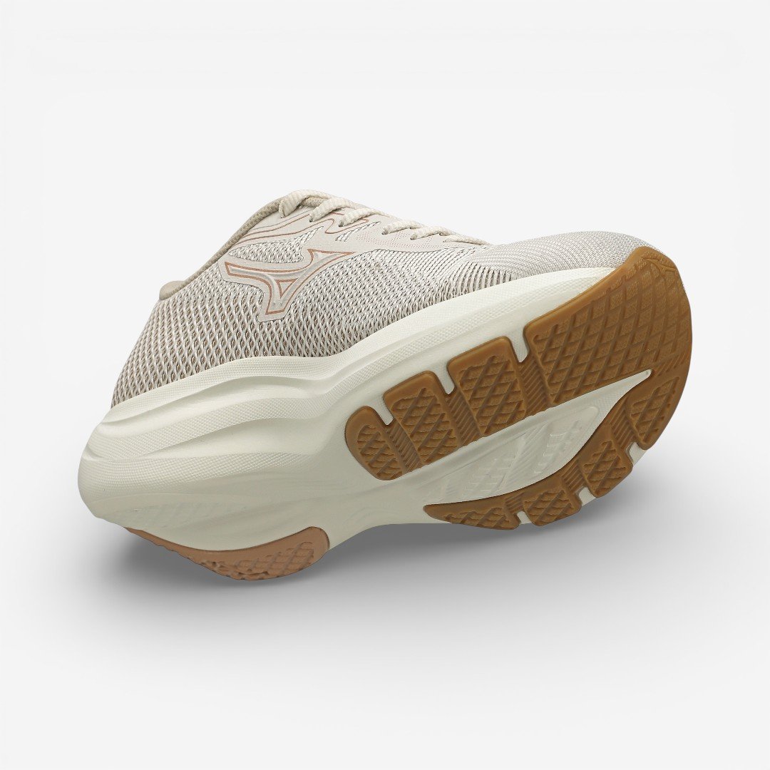 Tênis De Corrida Mizuno Virtue 2 Feminino Bege Bege 7