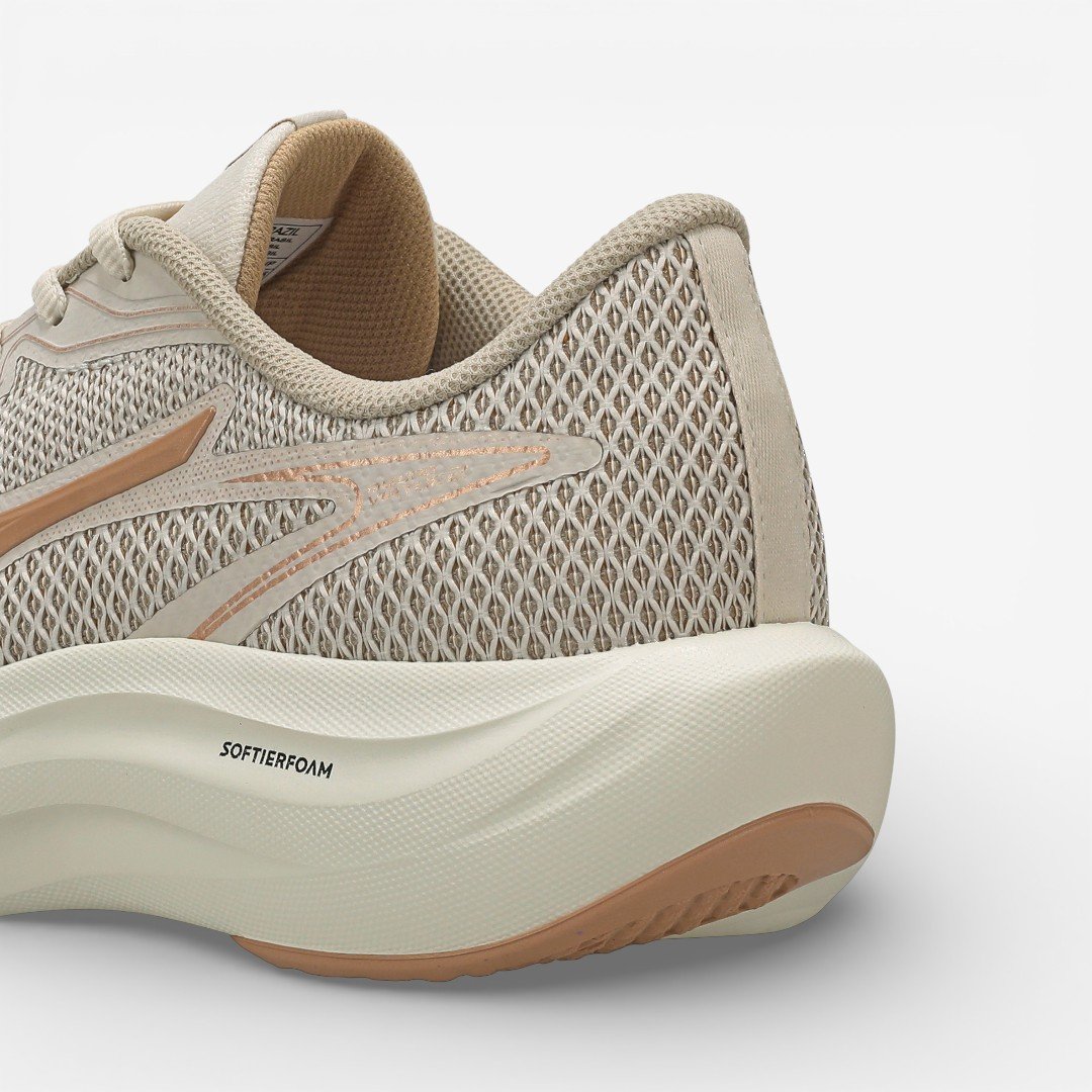 Tênis De Corrida Mizuno Virtue 2 Feminino Bege Bege 8