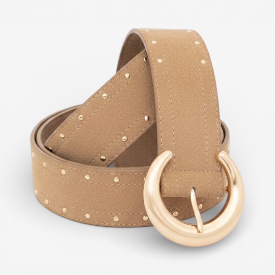 Cinto Feminino Camurça Bege