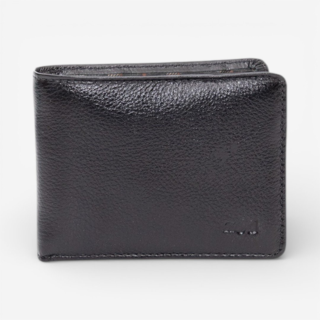 Carteira Masculina Em Couro Preto