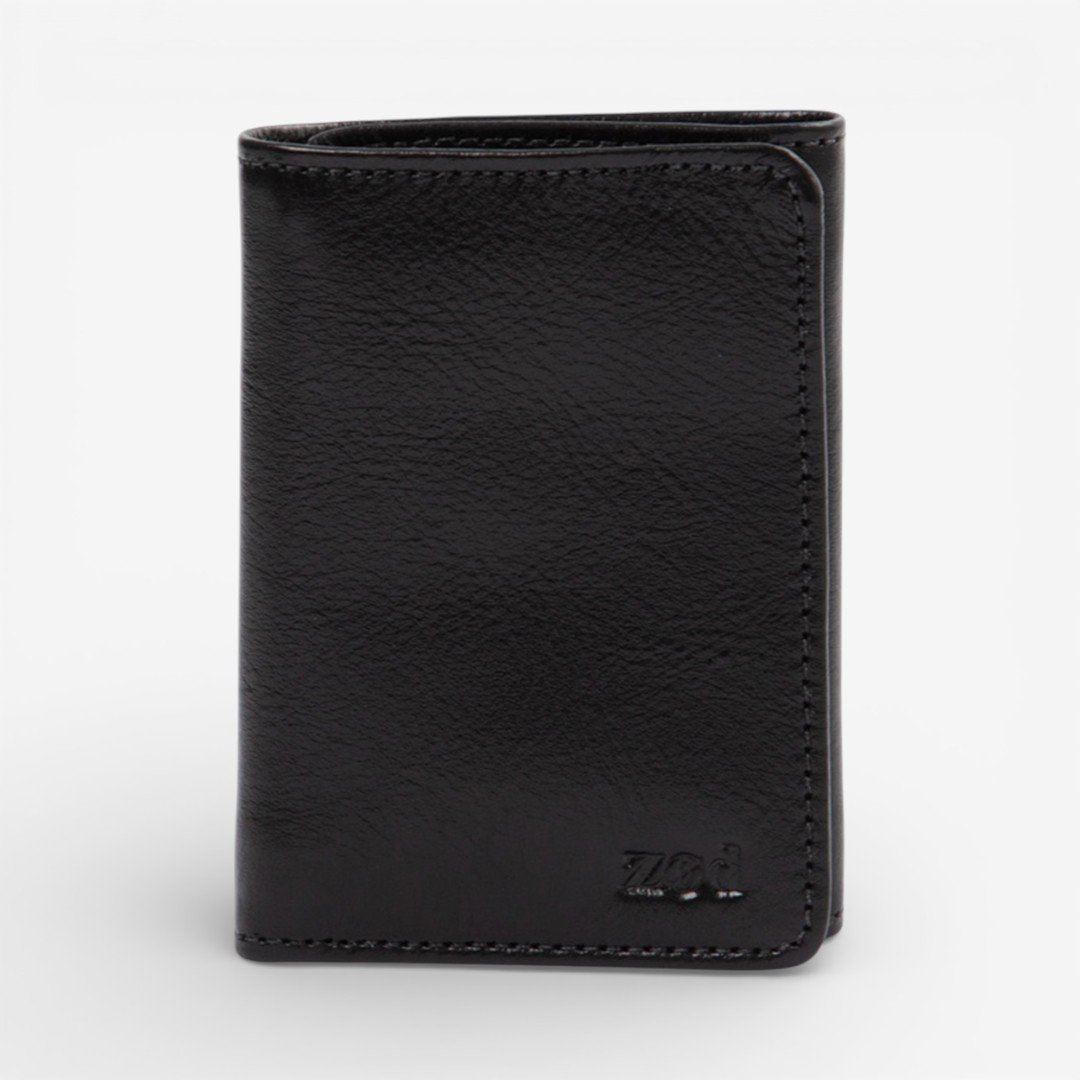 Carteira Masculina Em Couro Preto