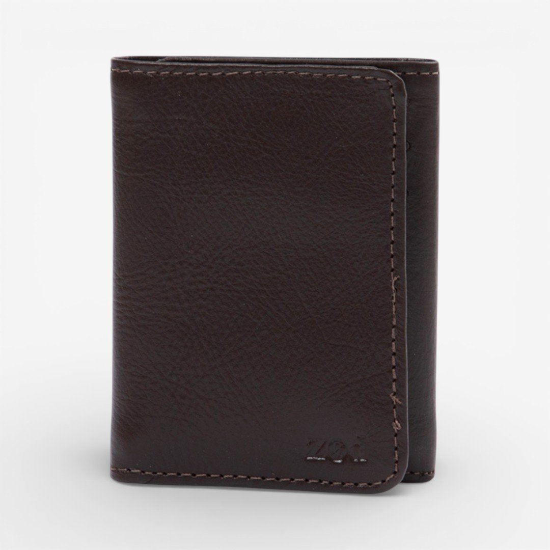 Carteira Masculina Em Couro Café