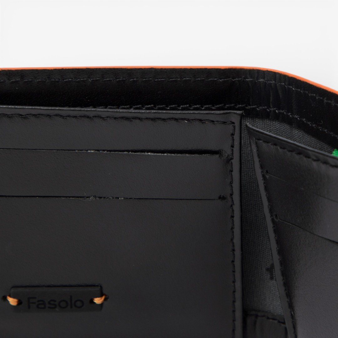 Carteira Masculina Em Couro Preto Preto 4