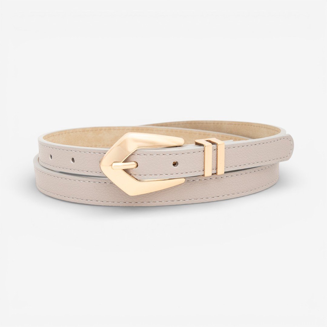 Cinto Feminino Fivela Geométrica Gelo Branco 2