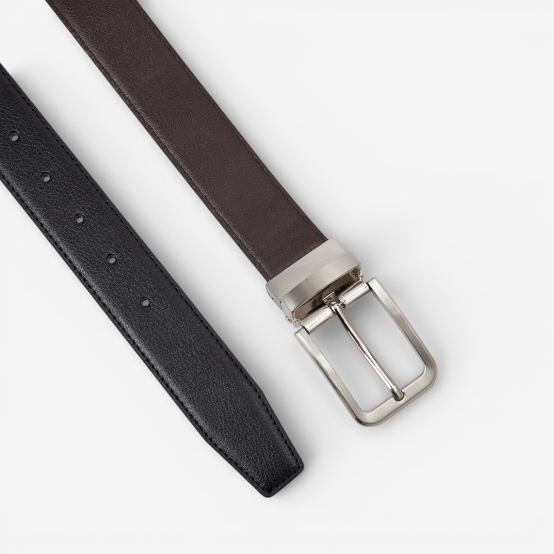 Cinto Masculino Fivela Giratória Preto 3