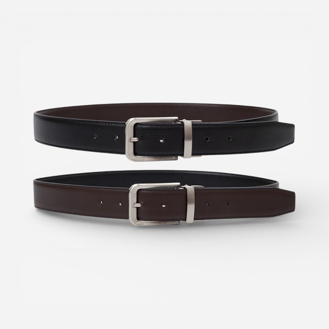 Cinto Masculino Fivela Giratória Preto 4