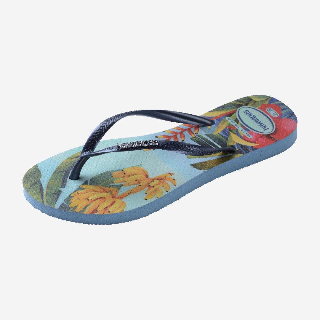 Chinelo Havaianas Slim Tropical Azul Azul 6