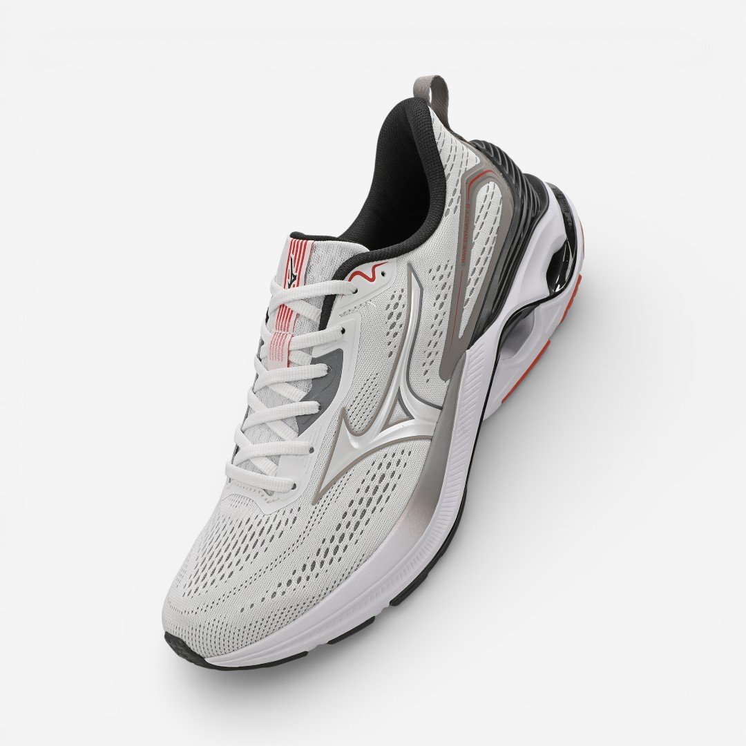 Tênis De Corrida Mizuno Wave Dynasty 8 Masculino Branco Branco 2