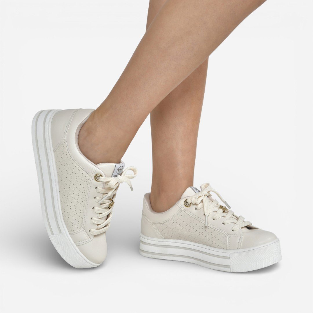 Tênis Via Marte Casual Marfim Bege 2