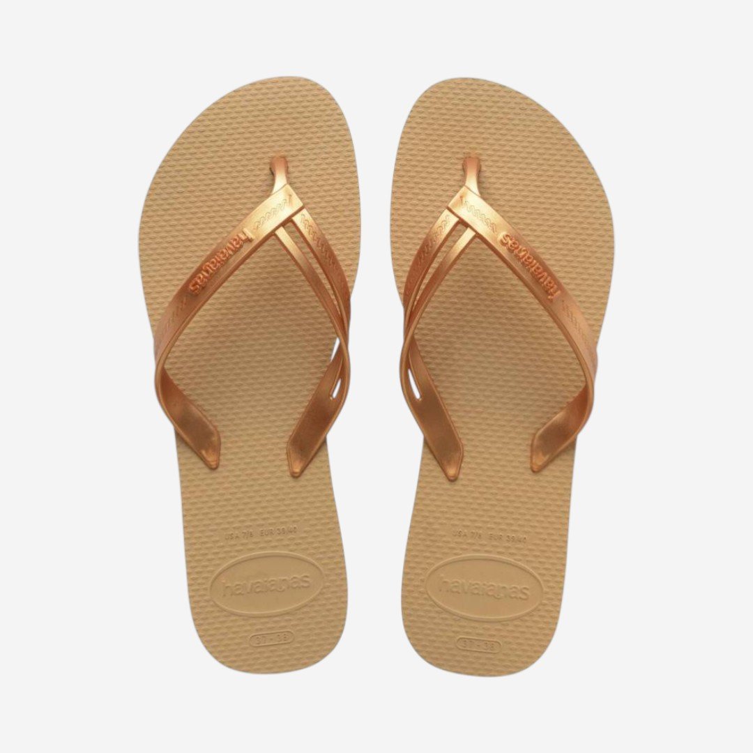 Chinelo Havaianas Elegance Dourado
