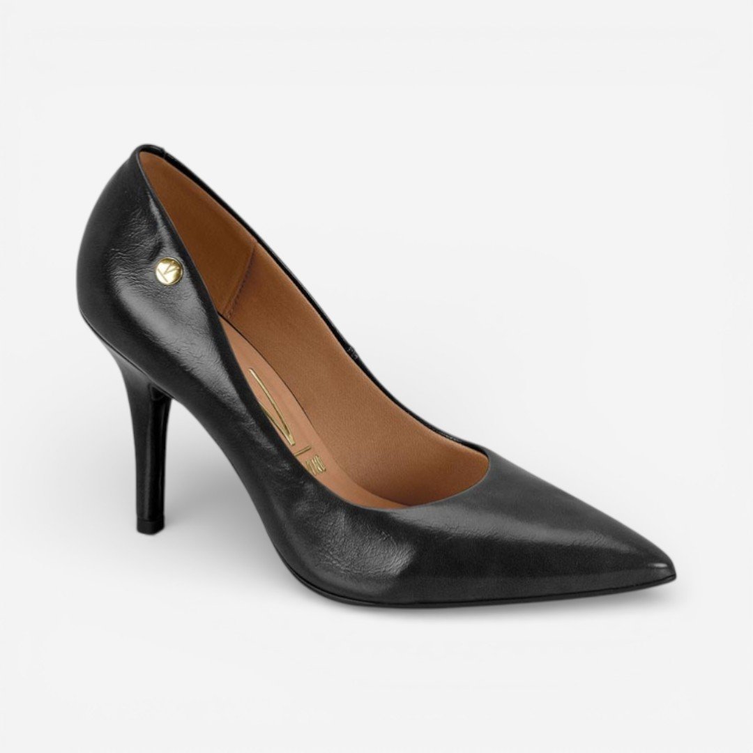 Sapato Scarpin Vizzano Salto Alto Preto Preto 2