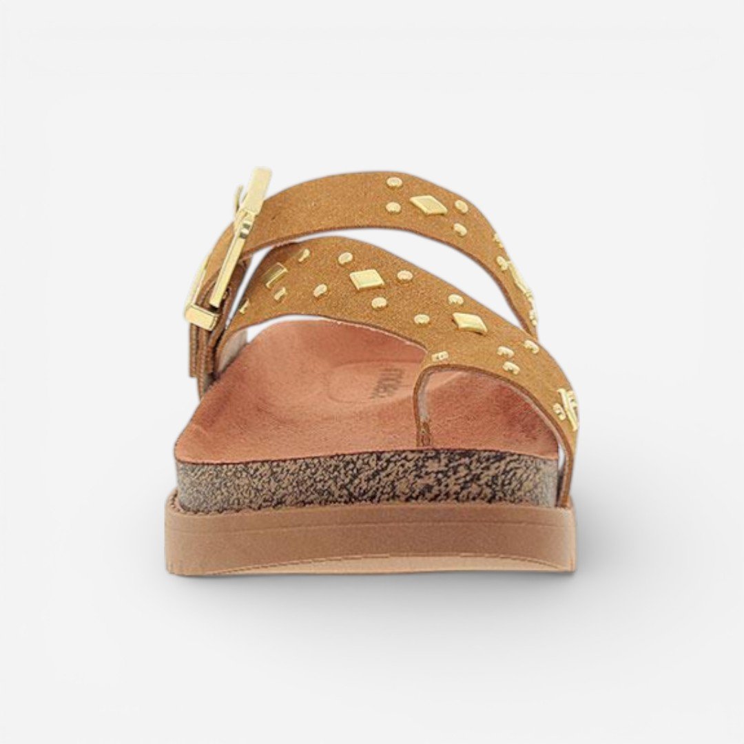 Tamanco Papete Moleca Camurça Caramelo Marrom 3