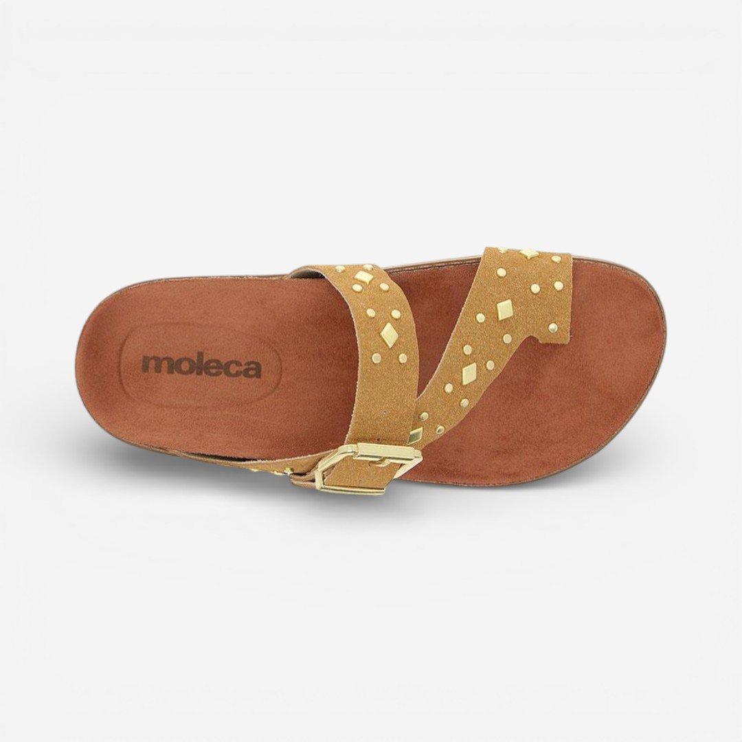 Tamanco Papete Moleca Camurça Caramelo Marrom 6