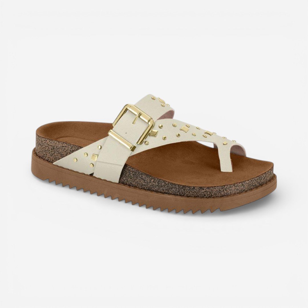 Tamanco Papete Moleca Napa Off White