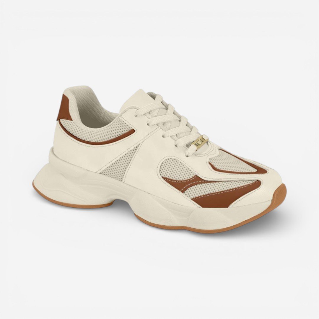 Tênis Vizzano Casual Esportivo Off White Bege 2