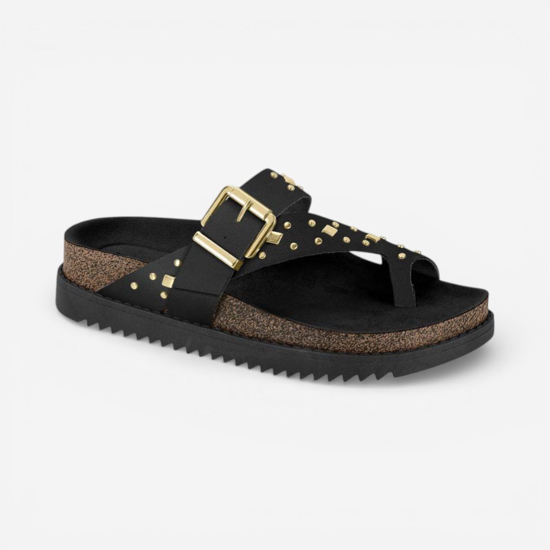 Tamanco Papete Moleca Napa Preto