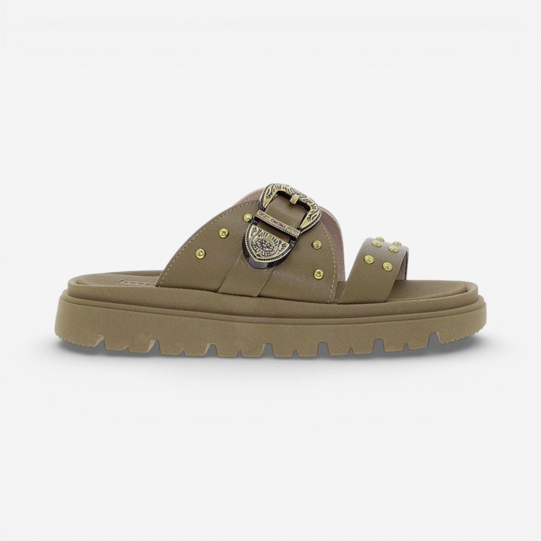 Tamanco Moleca Feminino Verde Oliva