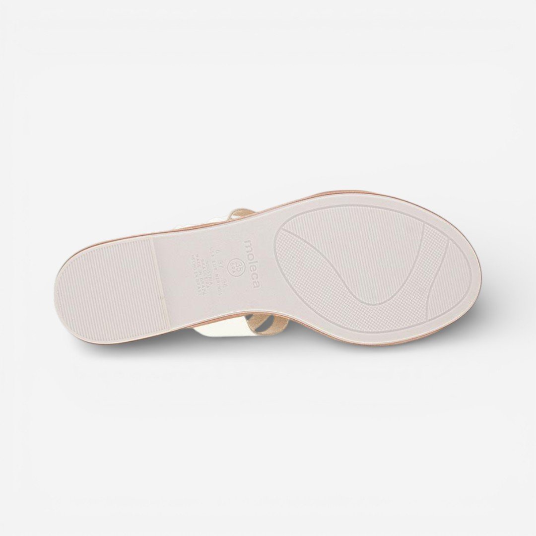 Rasteira Moleca Metalizada Prata Prata 5