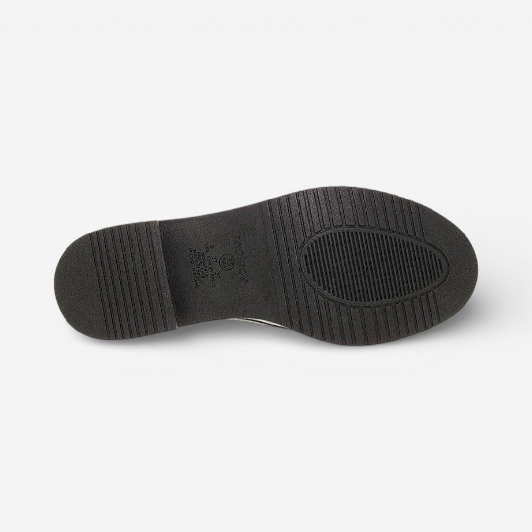 Sapato Loafer Moleca Croco Preto Preto 7