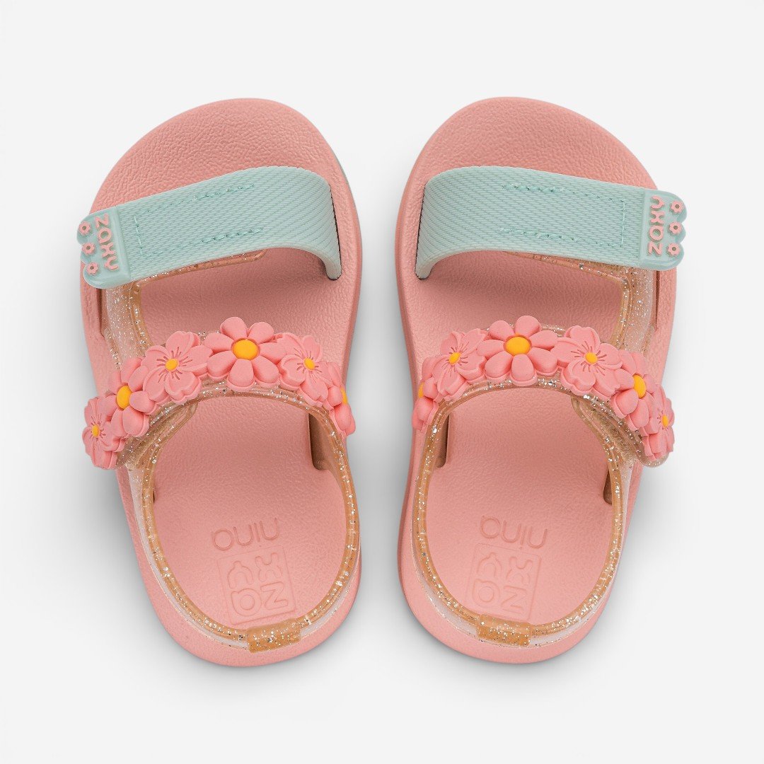 Sandália De Bebê Bloom Zaxynina Rosa Rosa 3