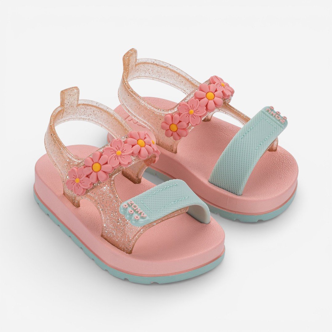 Sandália De Bebê Bloom Zaxynina Rosa