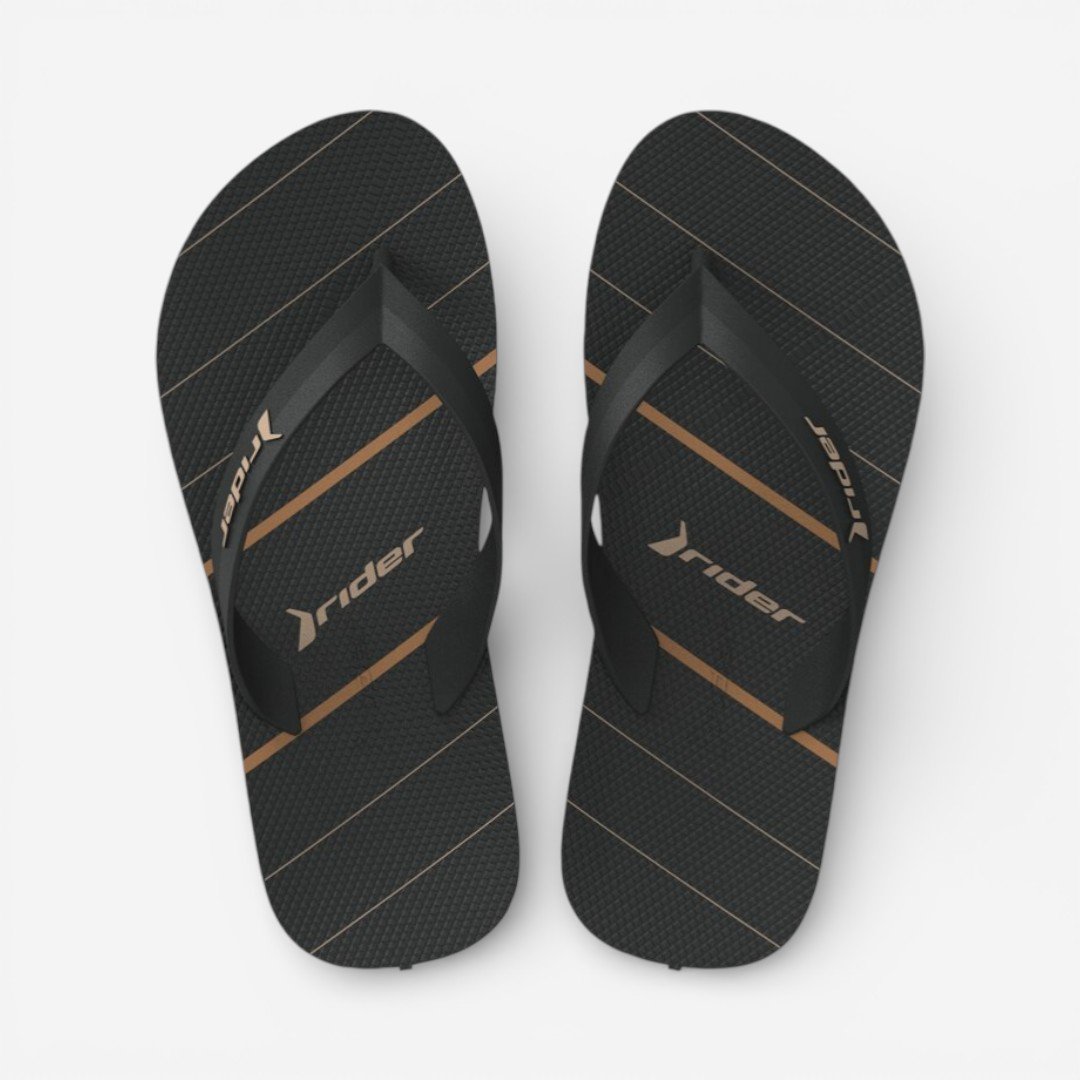 Chinelo Rider Feel Masculino Preto