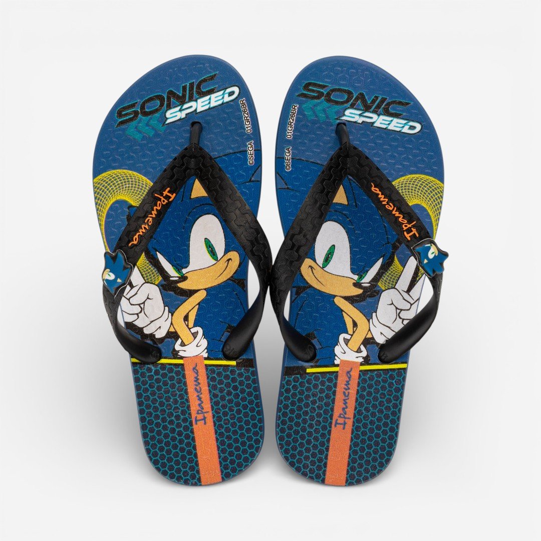 Chinelo Ipanema Sonic Lets Infantil Azul Escuro