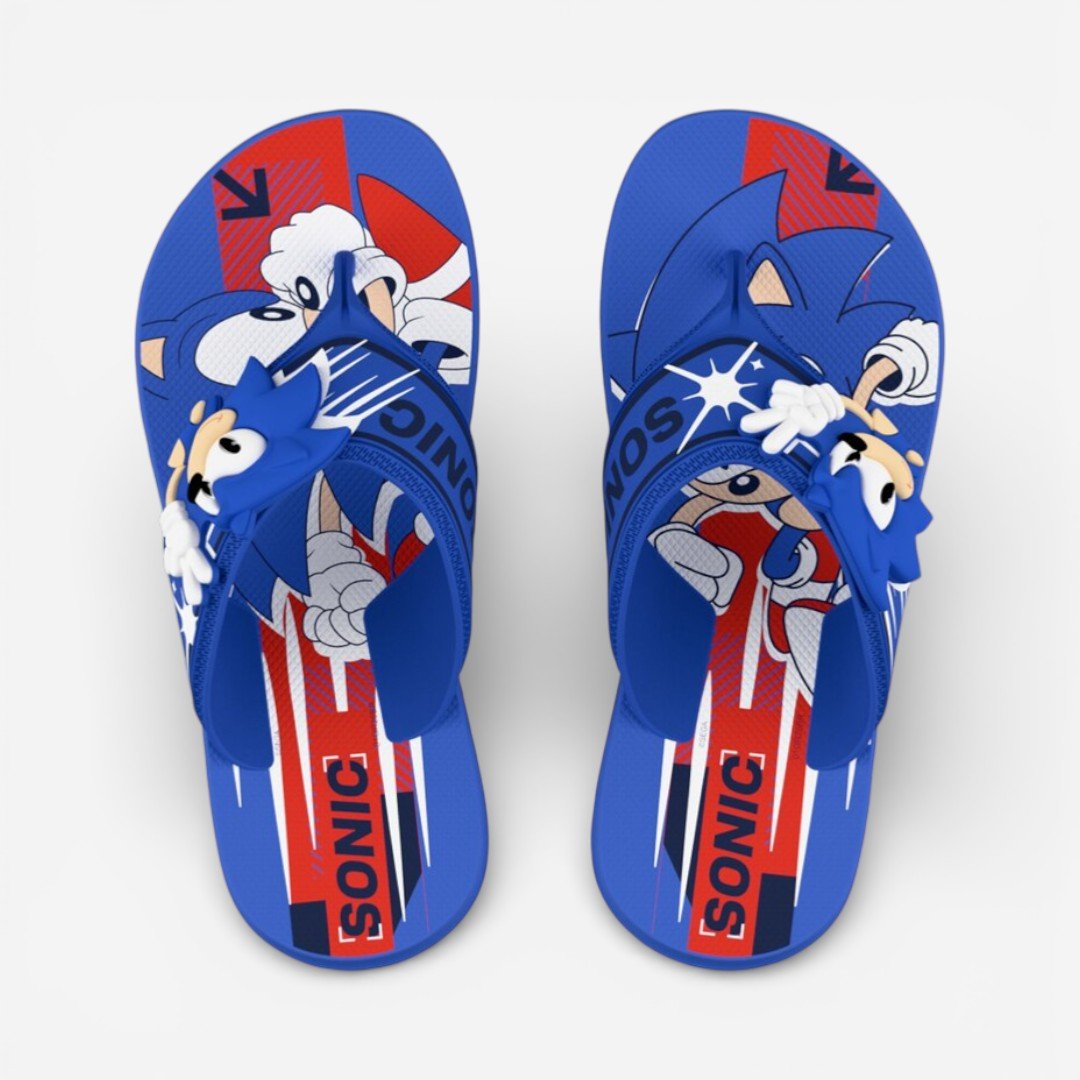 Chinelo Sonic Way II Super Flop Infantil Azul Azul 2