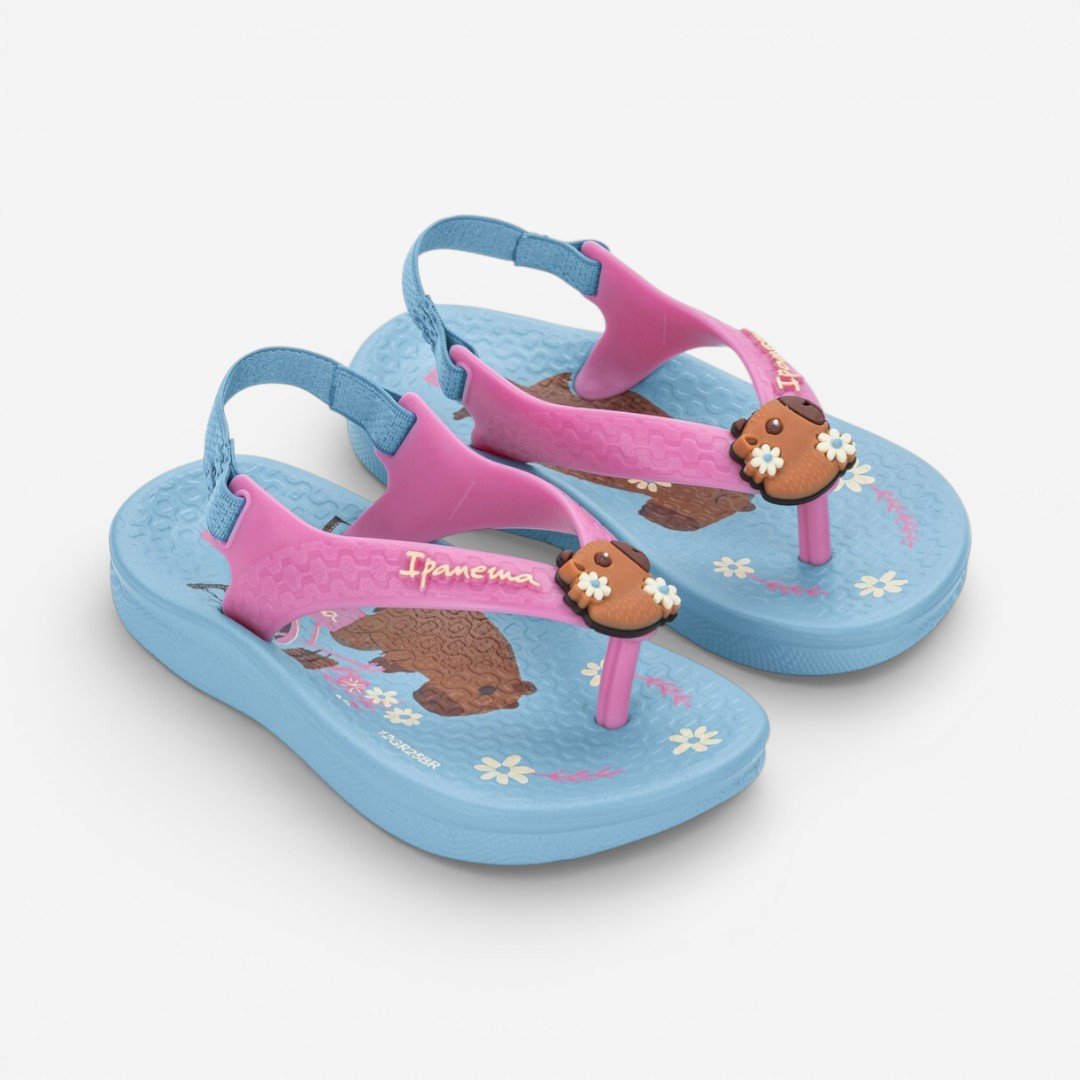 Chinelo De Bebê Ipanema Capivara Azul