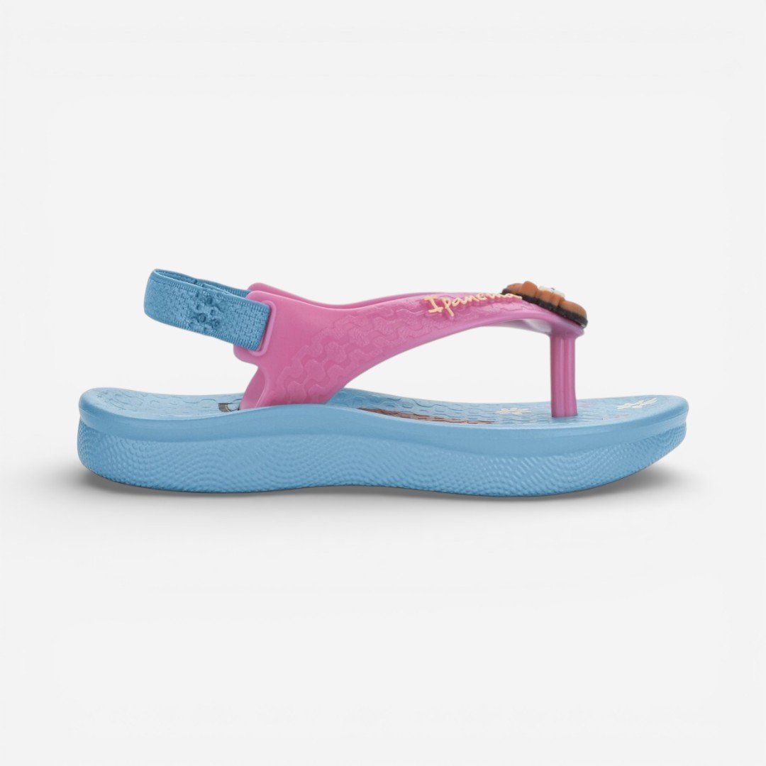 Chinelo De Bebê Ipanema Capivara Azul Rosa 3