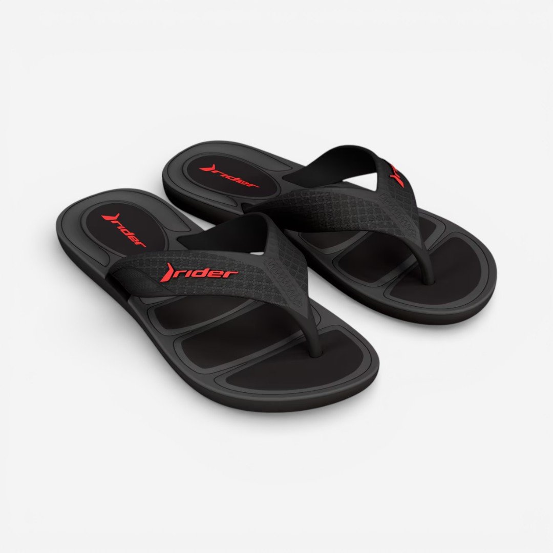 Chinelo Rider Pulse II Masculino Preto Preto 2