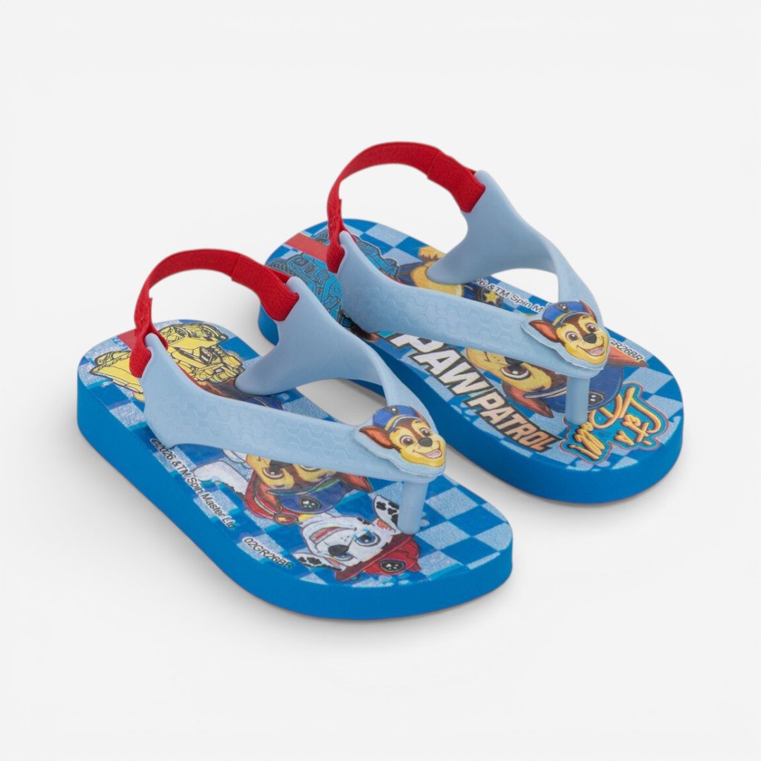 Sandália De Dedo De Bebê Patrulha Canina Friends Ipanema Chase Azul Azul 2