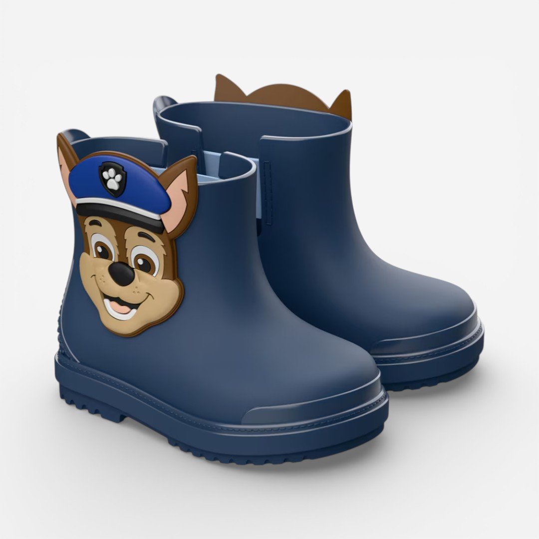 Galocha Patrulha Canina Chase Fall Rain Baby Azul