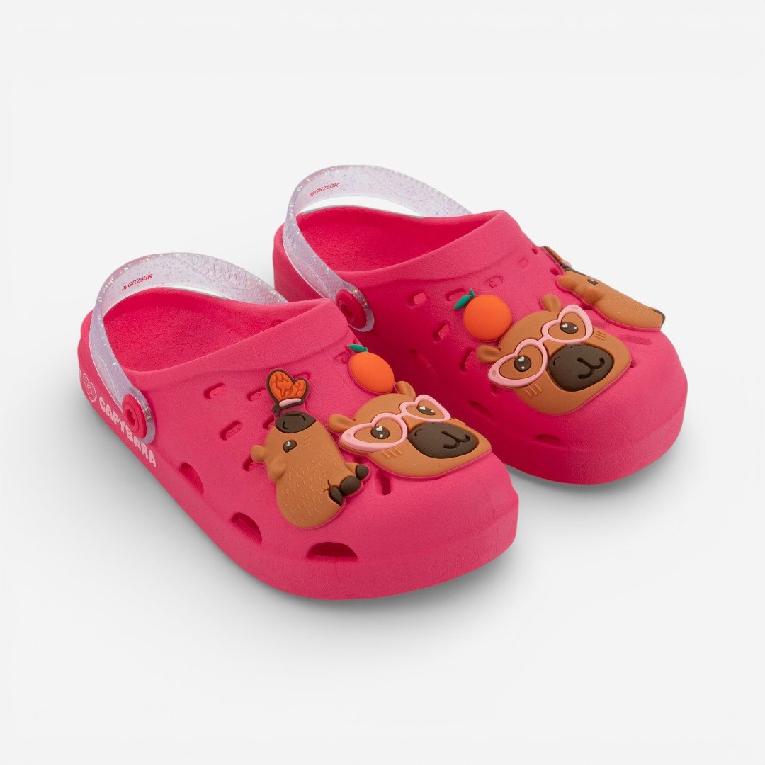 Babuche Infantil Capivara Hype Grendene Kids Rosa
