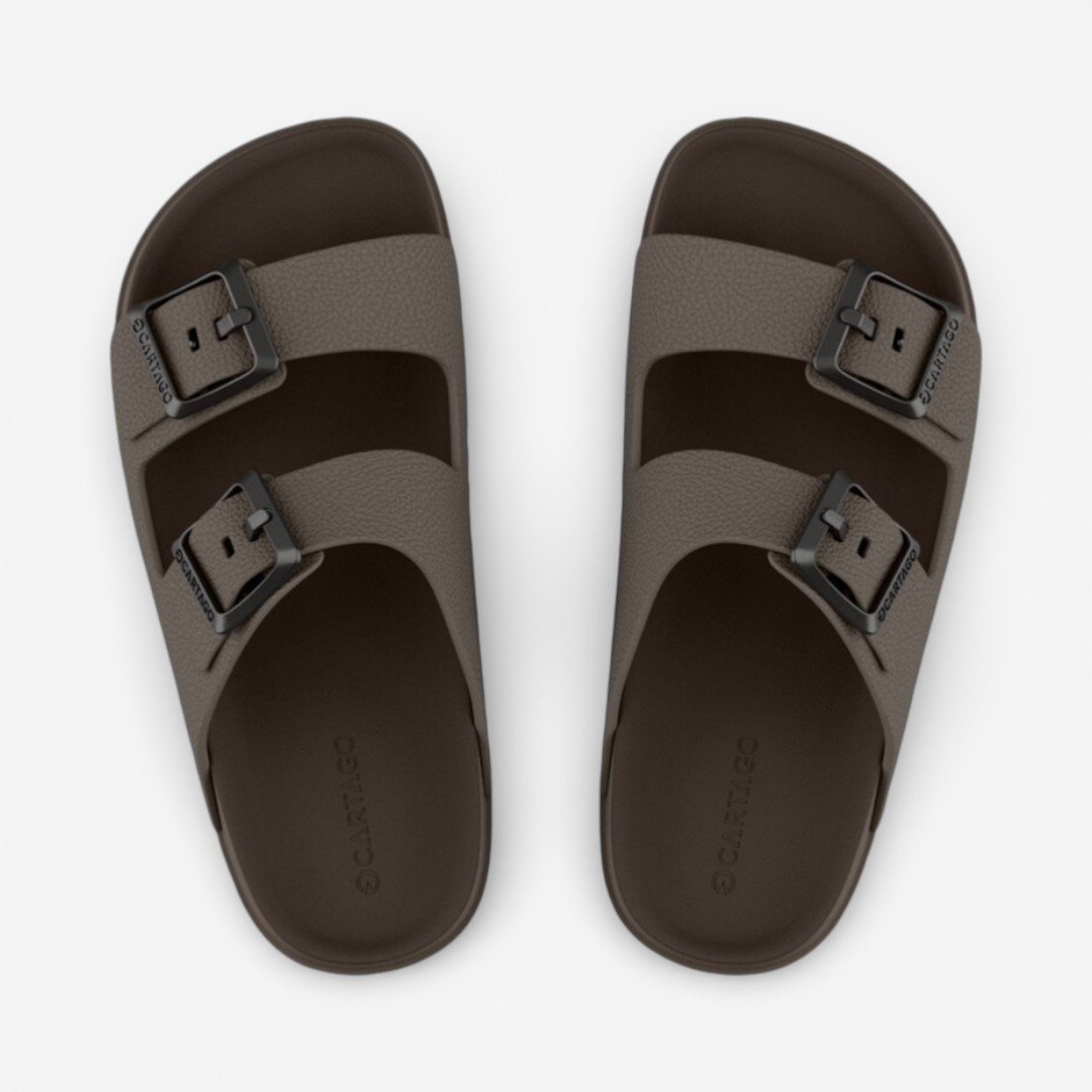 Chinelo Slide Infantil Marrom Milão Plus Cartago Marrom 2