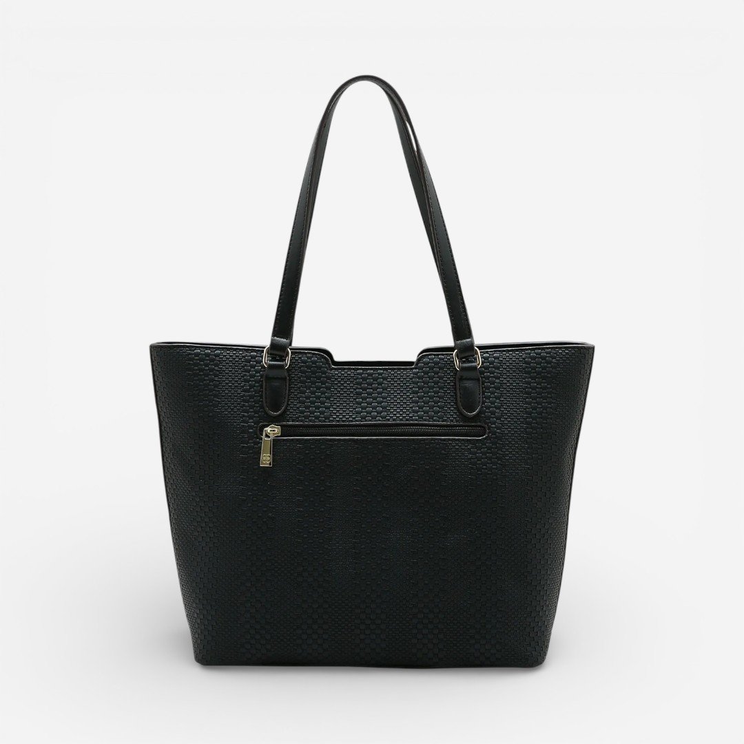 Bolsa Feminina Chenson Ombro Mini Tressê Preta Preto 2
