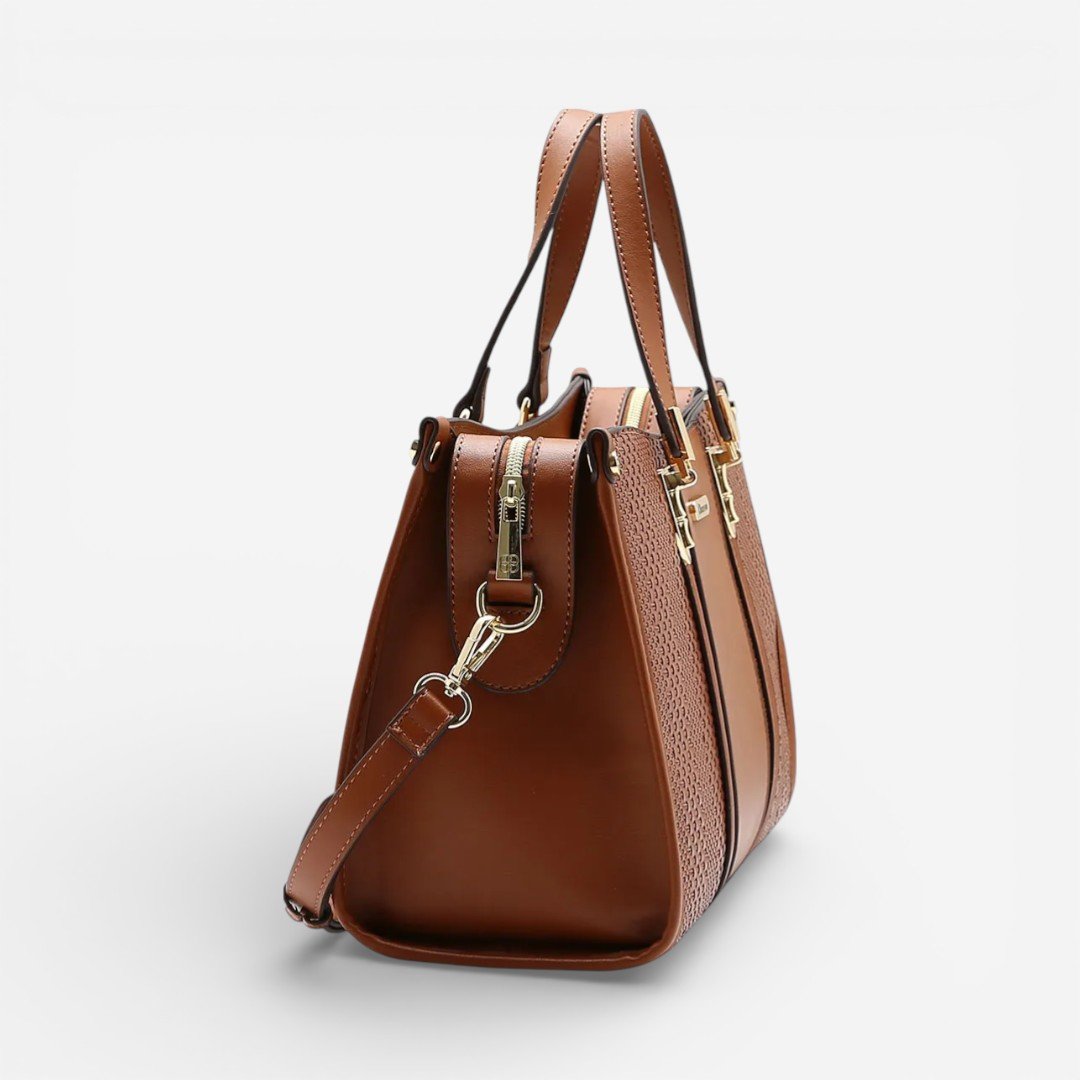 Bolsa Feminina Chenson Mão Mini Tressê Café Marrom 3