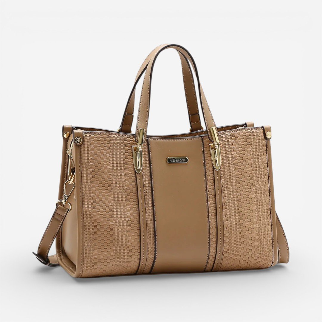 Bolsa Feminina Chenson Mão Mini Tressê Natural