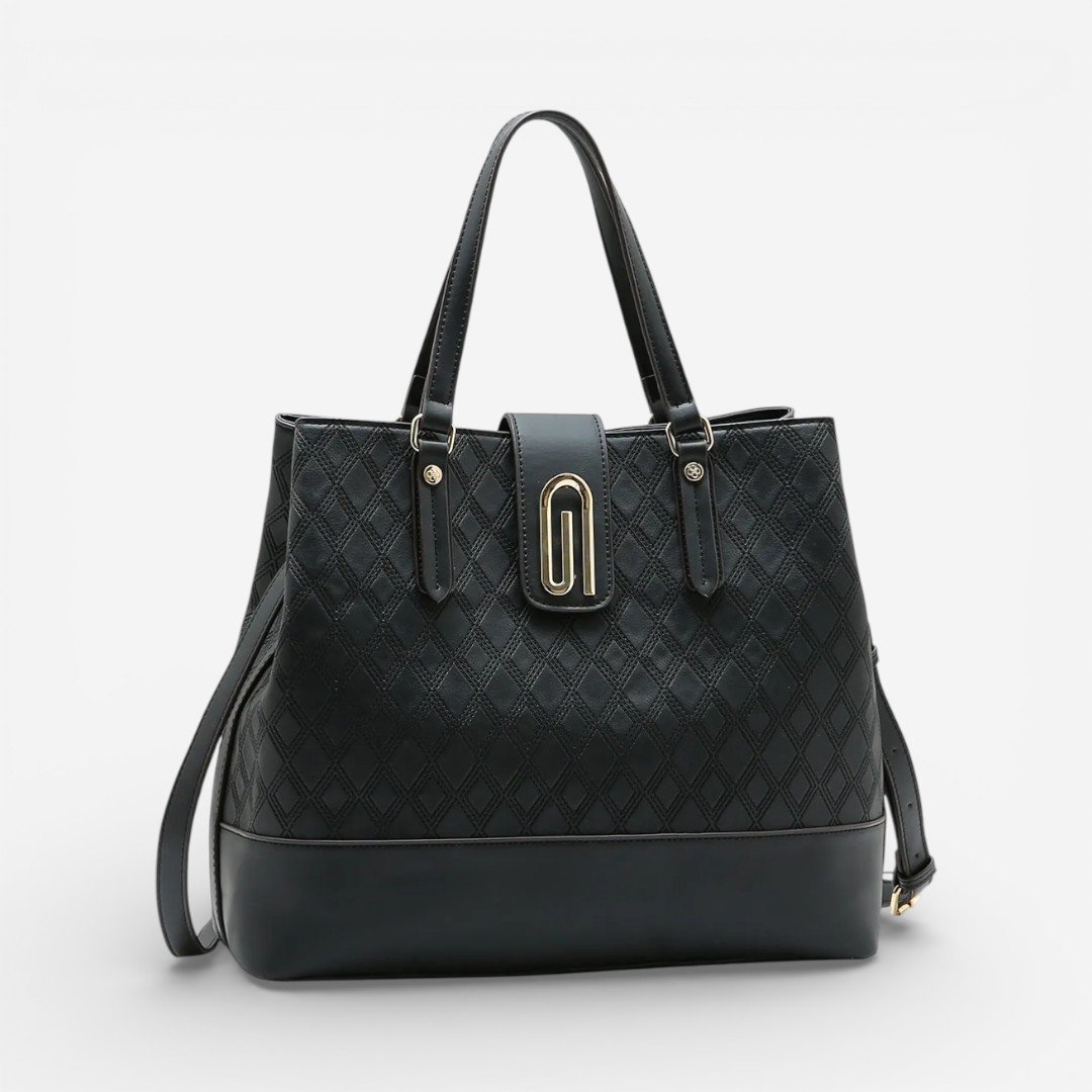 Bolsa Feminina Chenson Mão Texturizado Preta