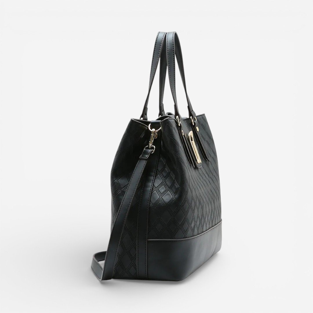 Bolsa Feminina Chenson Mão Texturizado Preta Preto 3