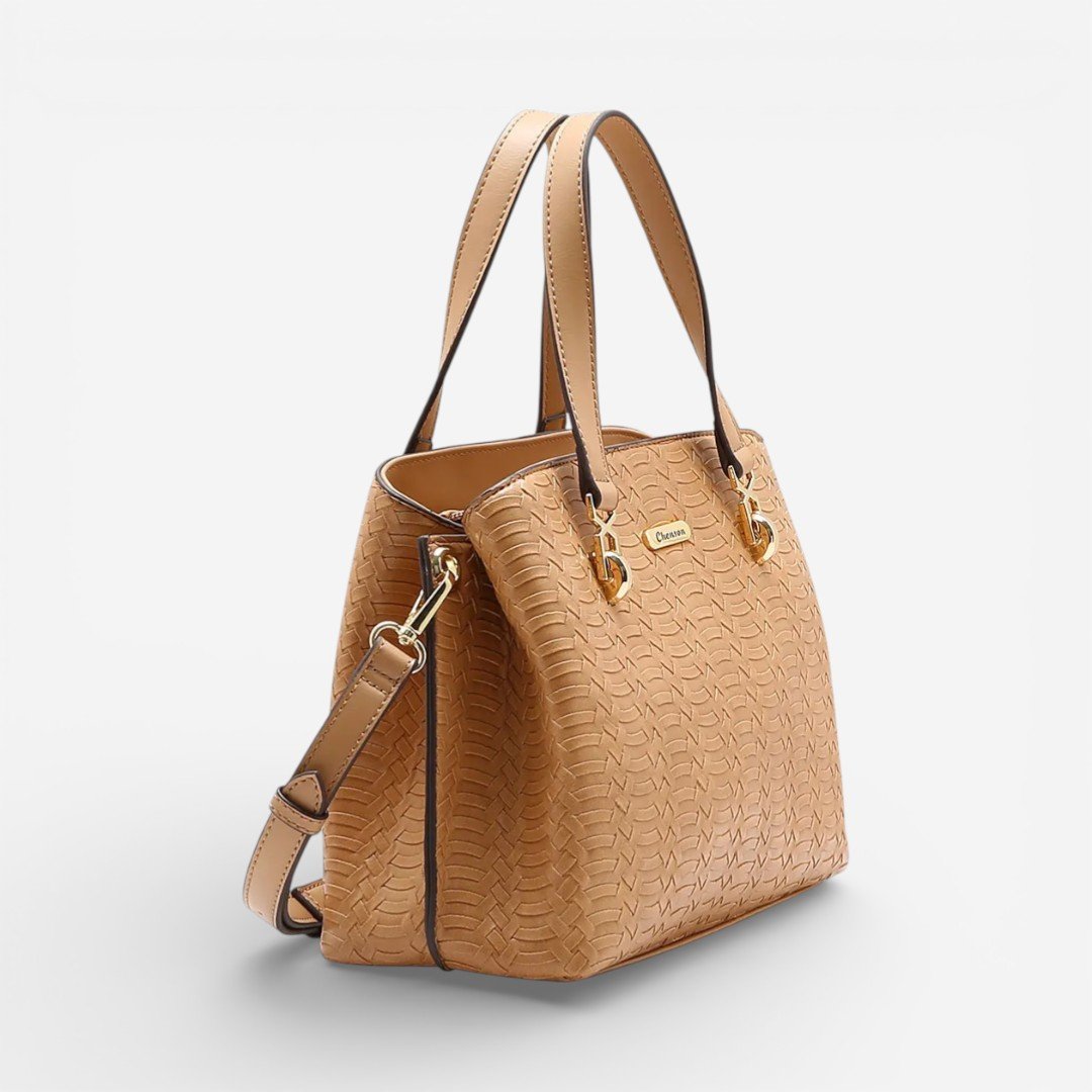 Bolsa Feminina Chenson Mão Tressê Western Bege Bege 3