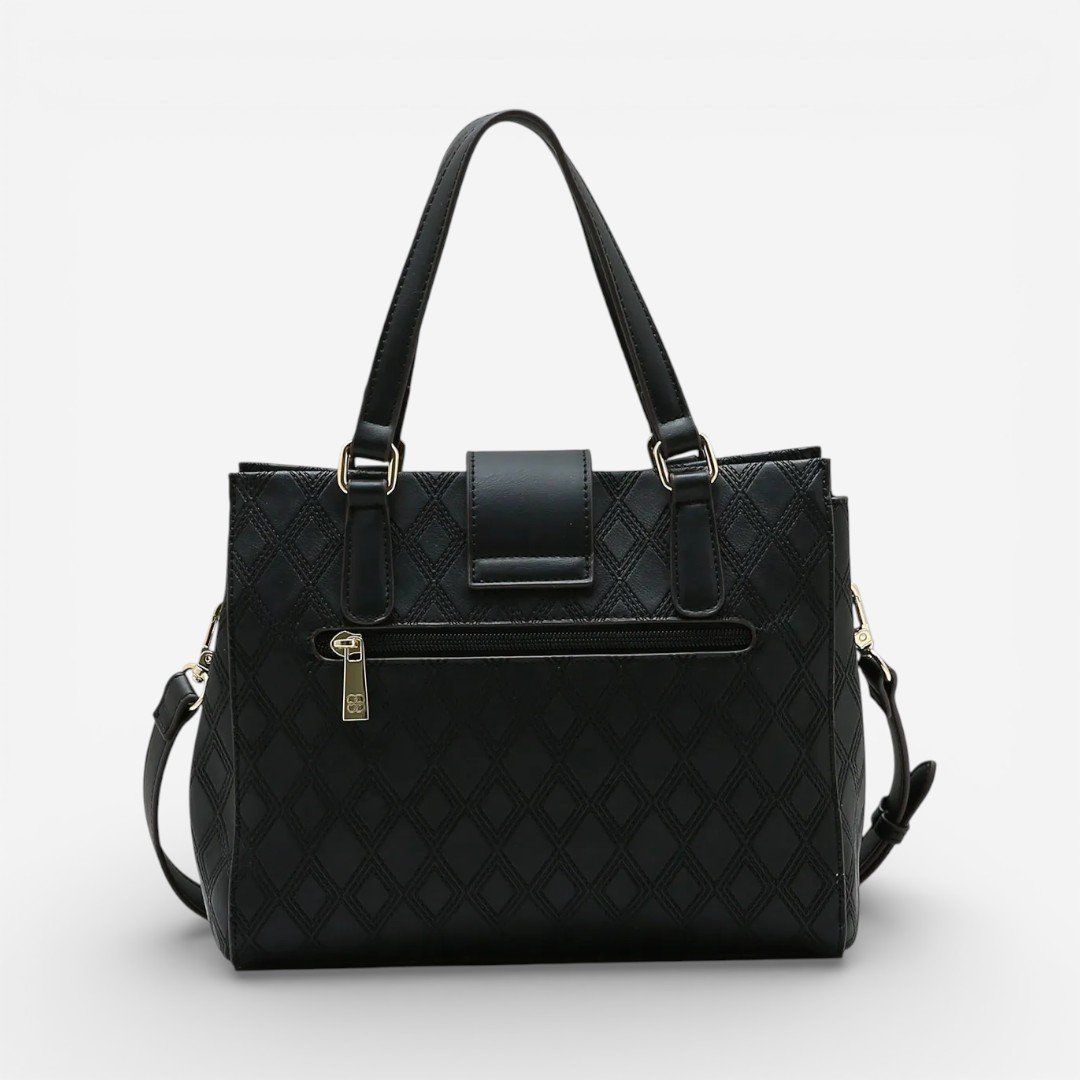 Bolsa Feminina Chenson Mão Texturizado Preta Preto 2