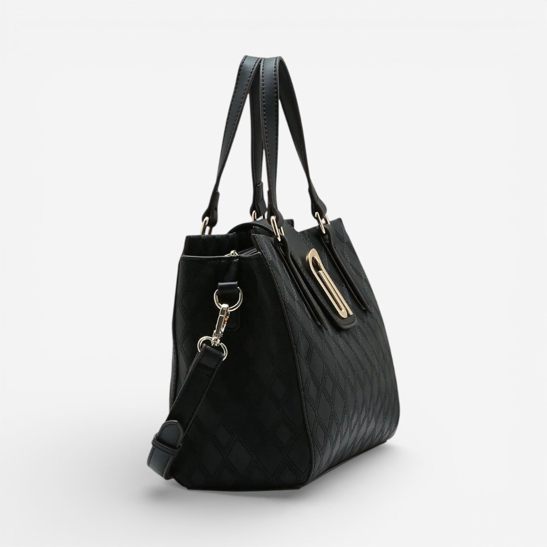 Bolsa Feminina Chenson Mão Texturizado Preta Preto 3